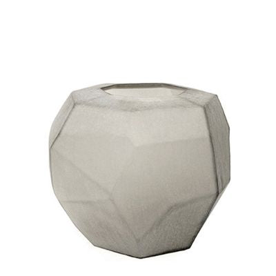GUAXS Vase CUBISTIC ROUND smokegrey