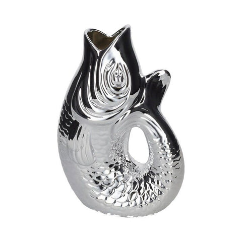 Vase Fisch MONSIEUR CARAFON, S, Gold , Silber – GIFTCOMPANY, Ansicht 2