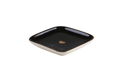 Love Plate LOVE IS LOVE, Dekoteller S, schwarz – GIFTCOMPANY, Ansicht 2