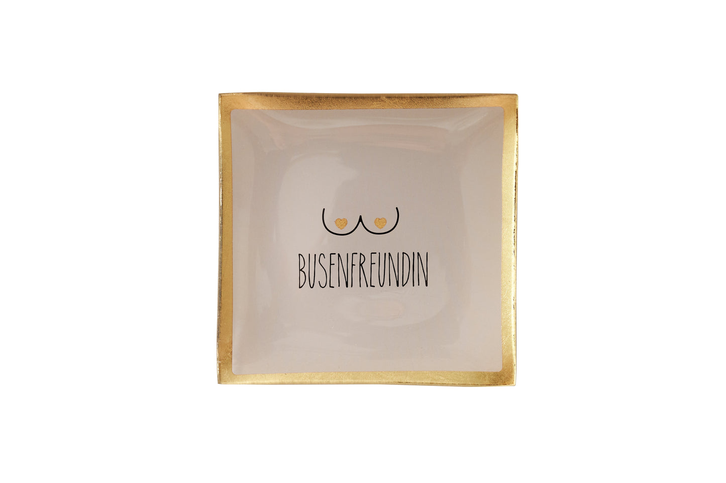 Love Plate BUSENFREUNDIN, Glasteller S, rosa