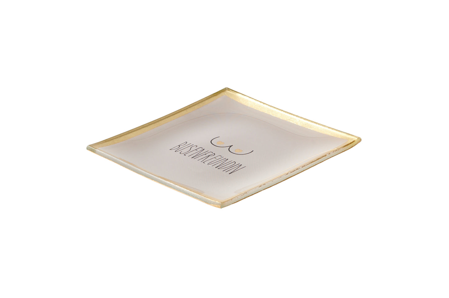 Love Plate BUSENFREUNDIN, Glasteller S, rosa