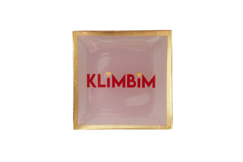 Love Plate KLIMBIM, Glasteller S, rosa – GIFTCOMPANY