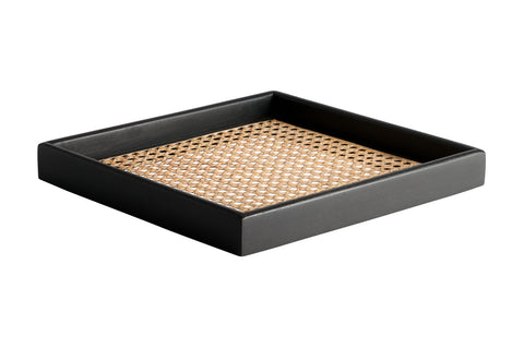 Bento, Tablett mit Flechtung, M, schwarz – GIFTCOMPANY