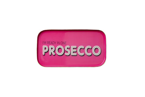 Love Tray PROSECCO, Deko-Tablett S, pink – GIFTCOMPANY
