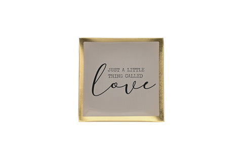 Love Plate JUST A LITTLE THING CALLED LOVE, Glasteller S, rosa – GIFTCOMPANY