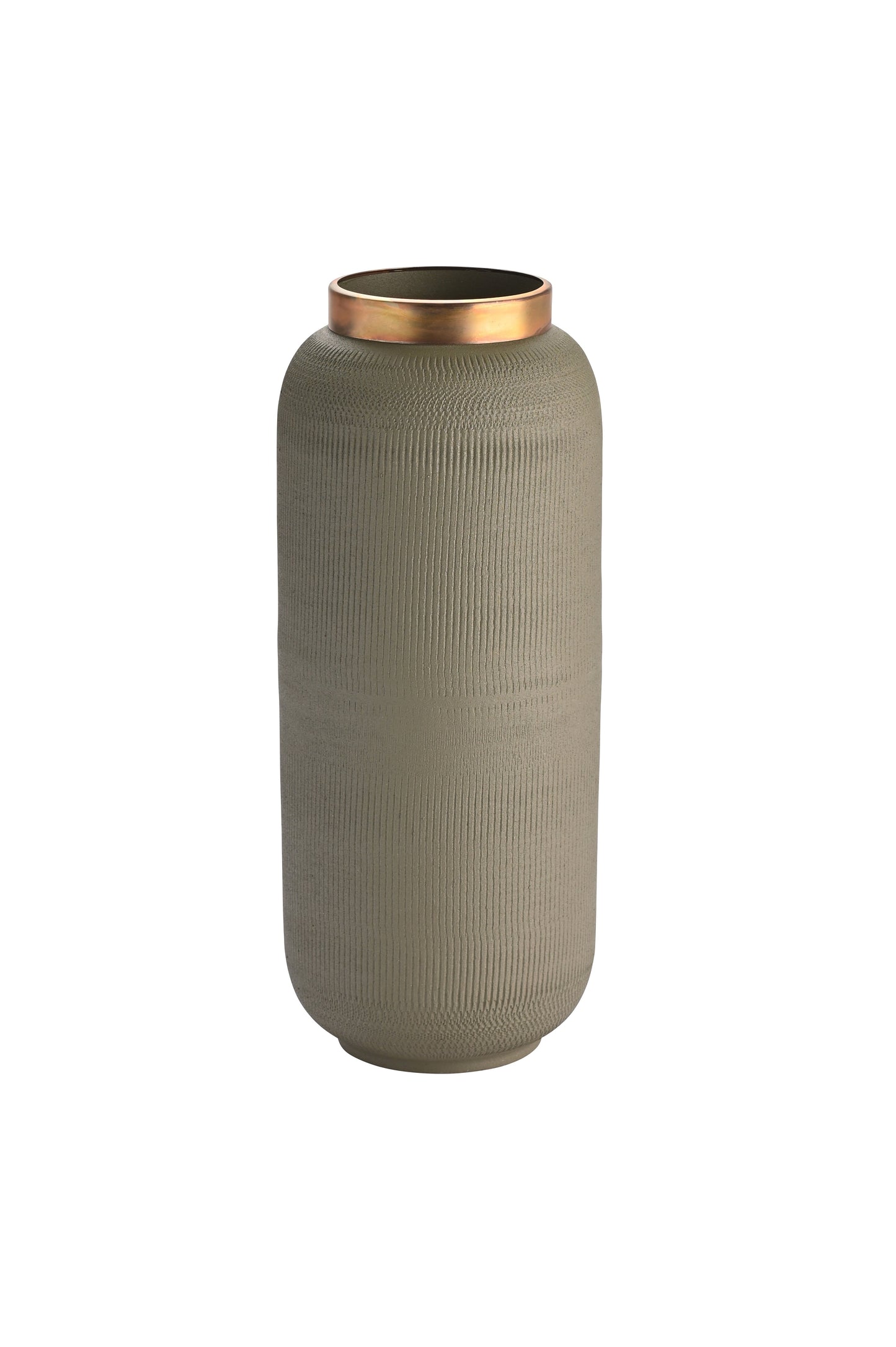 Vase SAIGON, olive, matt, strukturiert