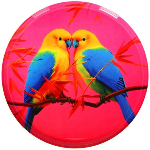 Love Trays, Dekotablett, S, Motiv: Vögel, pink – GIFTCOMPANY