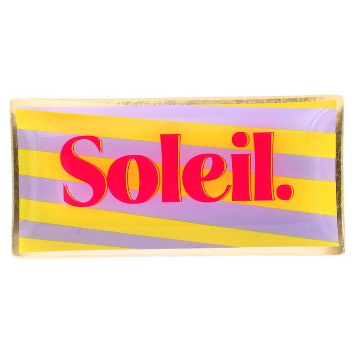 Love Plate SOLEIL, Glasteller L, mehrfarbig