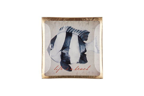 Love Plate Life`s a beach, Glasteller S, beige – GIFTCOMPANY