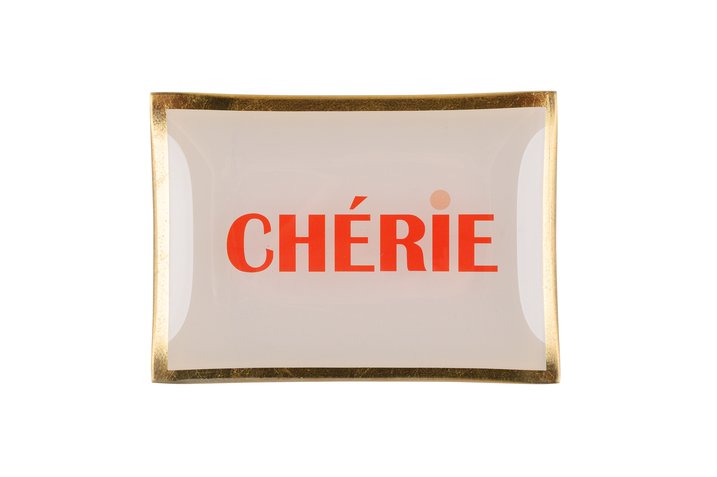 Love Plate Cherie Glasteller M,rosa)