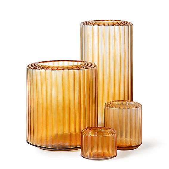 GUAXS Vase OMAR M Clear/Gold