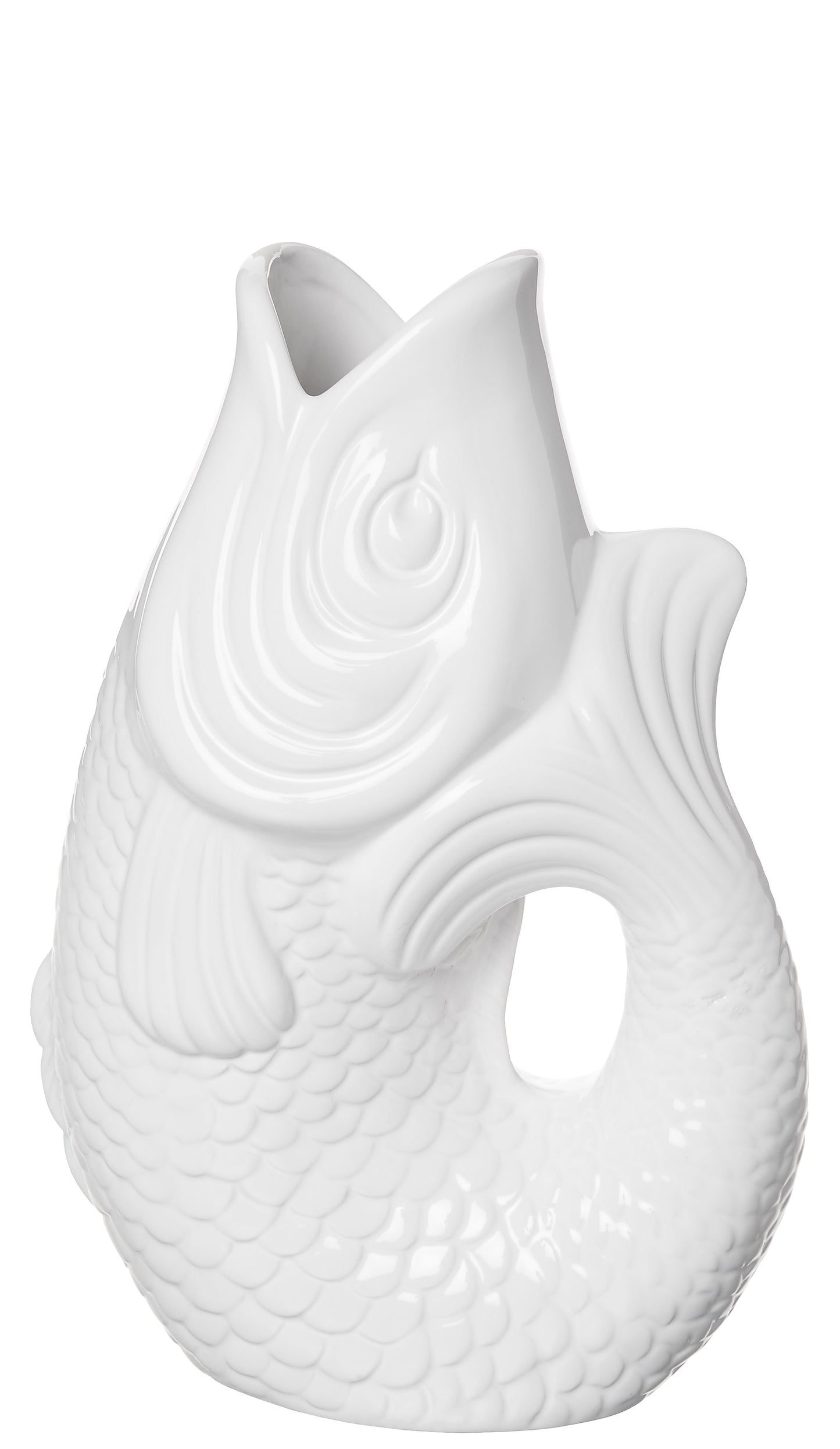 Vase Fisch MONSIEUR CARAFON,XS, weiß