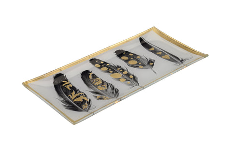 Love Plate FEDER, Glasteller L, weiß – GIFTCOMPANY, Ansicht 2
