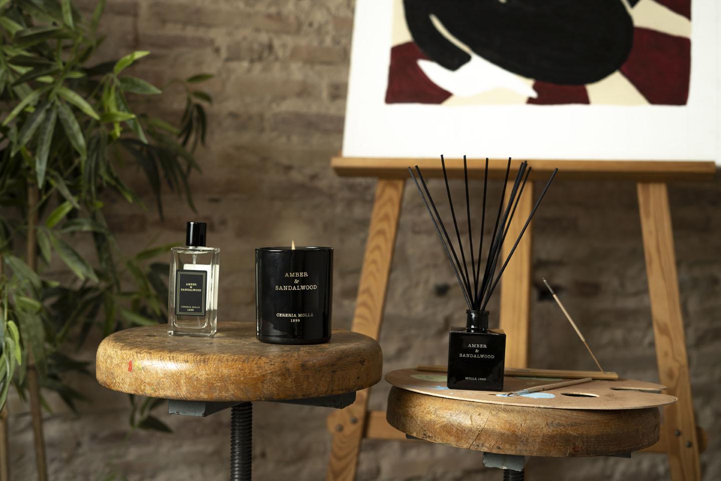 Premium Duftkerze AMBER & SANDALWOOD