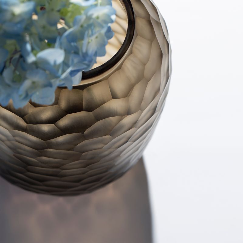 GUAXS Vase BAMBOLA L Clear/Smokegrey