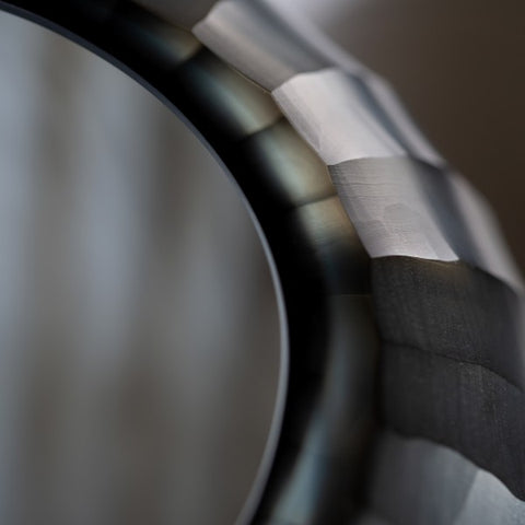 GUAXS Vase GOBI ROUND Indigo/Smokegrey