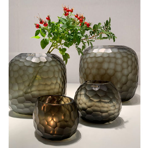 GUAXS Vase SOMBA S Indigo/Smokegrey