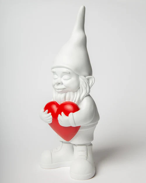 Gartenzwerg LOVER HEART WHITW 29cm