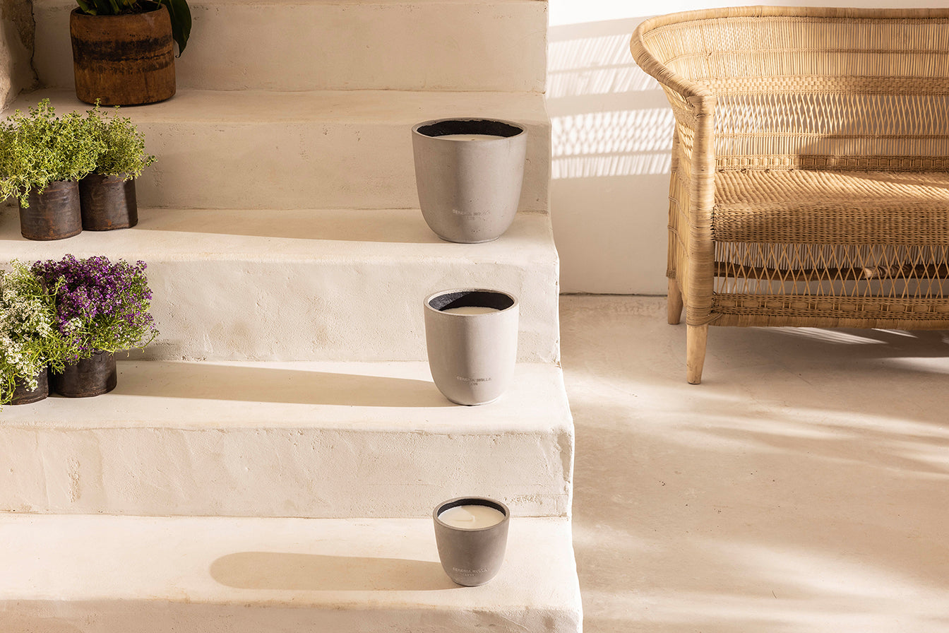 Kerze CITRONELA & MINT MACETA RUSTICA M SUMMER COLLECTION