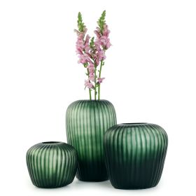Vase MELROSE M black/ steelgrey