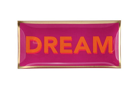 Love Plate DREAM, Glasteller L, neon lila – GIFTCOMPANY