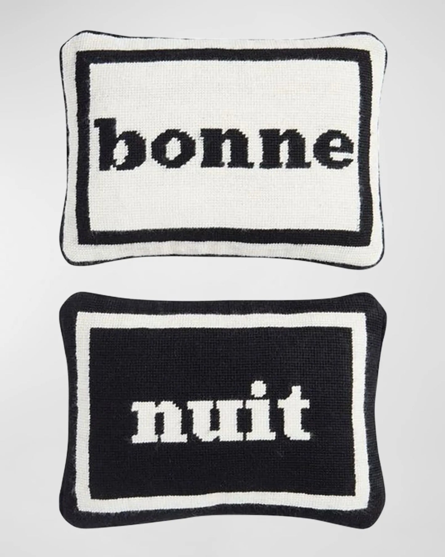 Kissen Jonathan Ader BONNE NUIT ( Needlepoint )