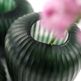 Vase MELROSE M black/ steelgrey