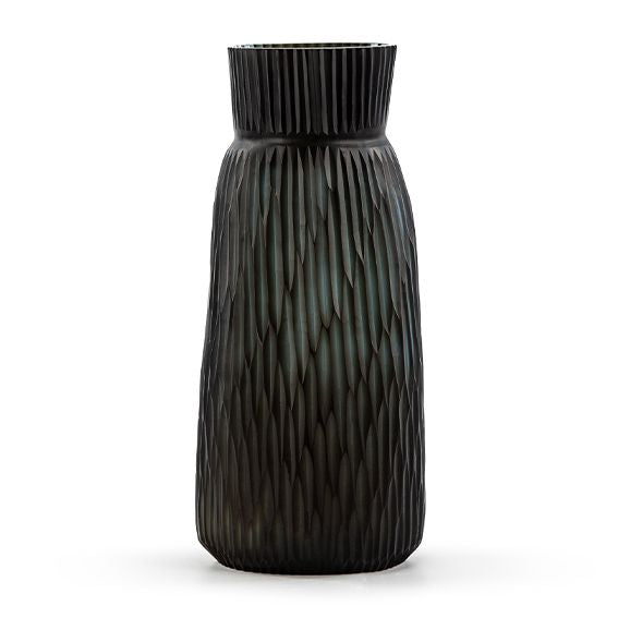 Vase MATHURA TALL indigo/smokegrey