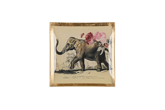 Love Plate ELEFANT, Glasteller S, weiß