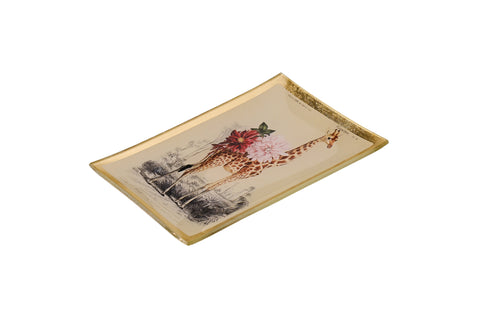 Love Plate GIRAFFE, Glasteller M, weiß/rosa – GIFTCOMPANY, Ansicht 2