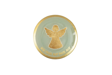 Love Plate ENGEL, Glasteller M, rund, weiß – GIFTCOMPANY