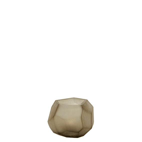 GUAXS Teelichthalter CUBISTIC smokegrey