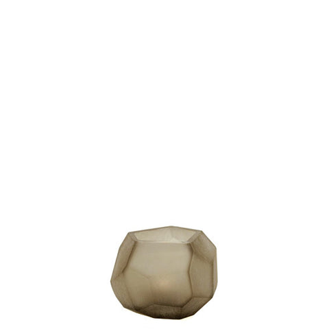 GUAXS Teelichthalter CUBISTIC smokegrey