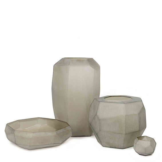 GUAXS Teelichthalter CUBISTIC smokegrey