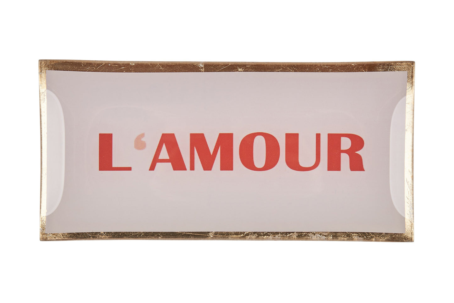 Love Plate L'AMOUR, Glasteller L, rosé
