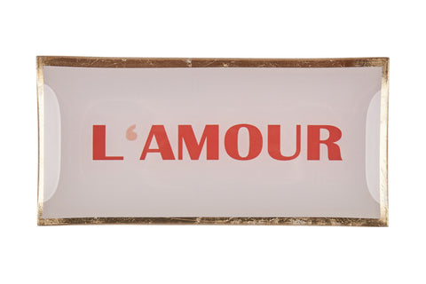 Love Plate L'AMOUR, Glasteller L, rosé – GIFTCOMPANY