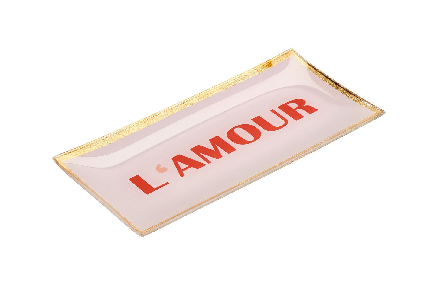 Love Plate L'AMOUR, Glasteller L, rosé