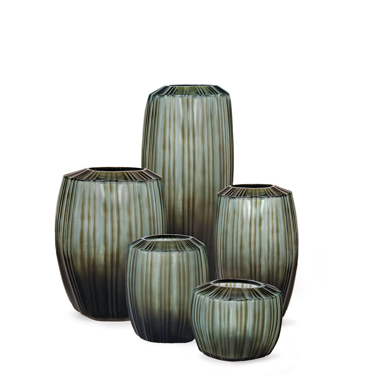 GUAXS Vase MALIBU TALL Indigo/Smokegrey
