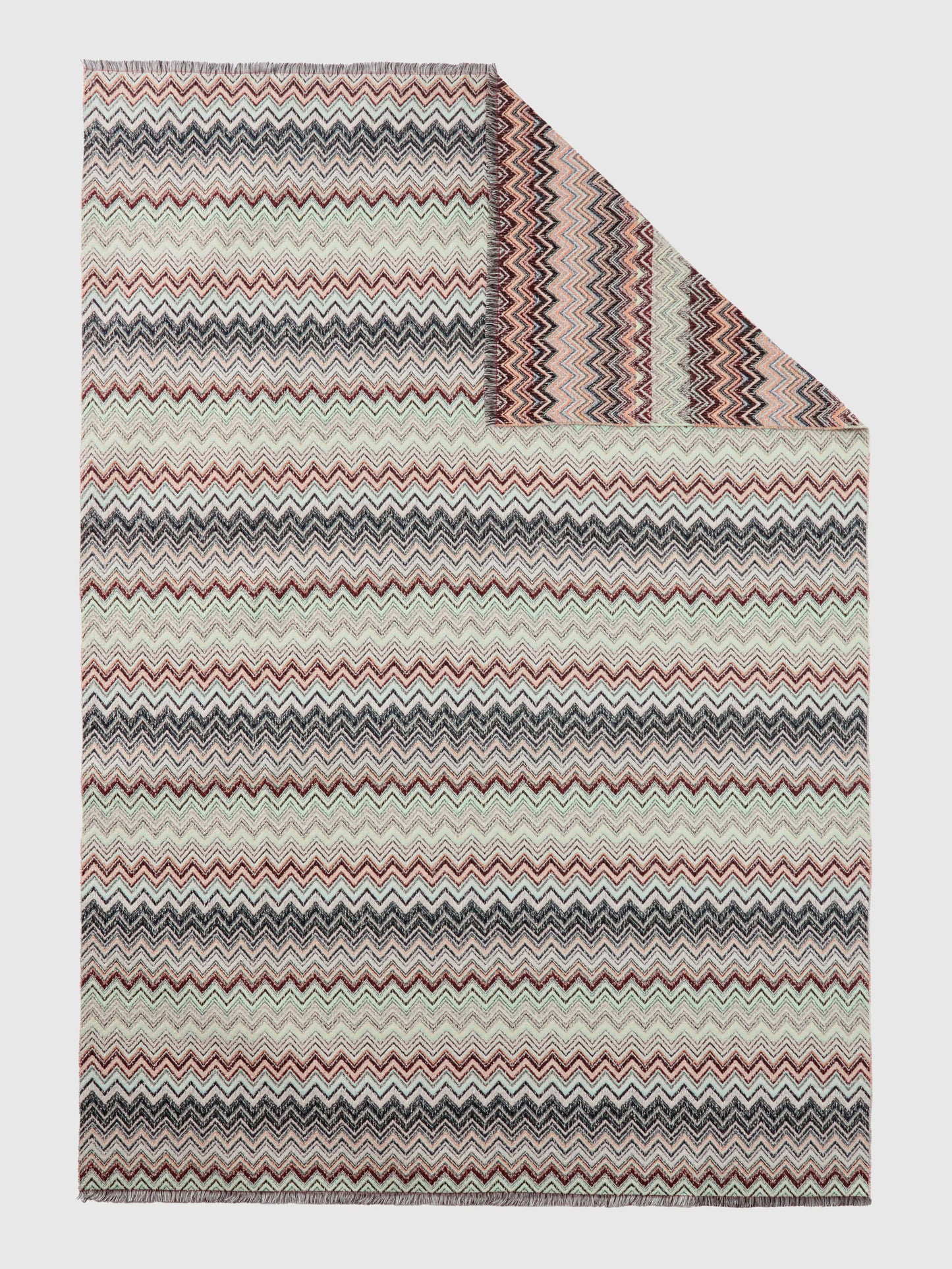 MISSONI FOREST Throw mit Chevronmuster