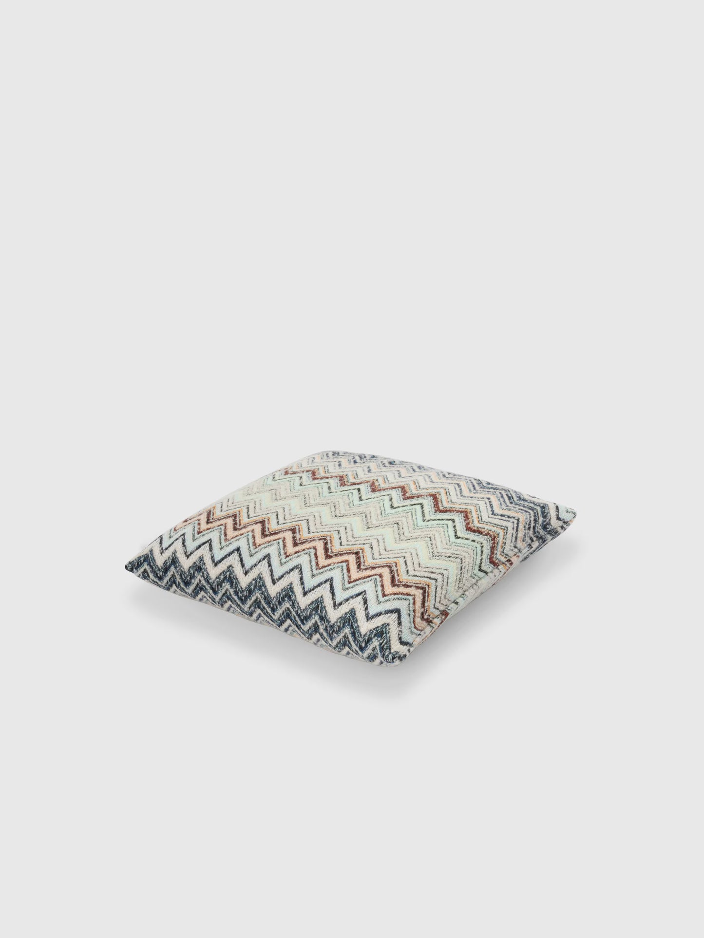 MISSONI HOME Kissen FOREST 40x40cm – Chevron Blau Multicolor