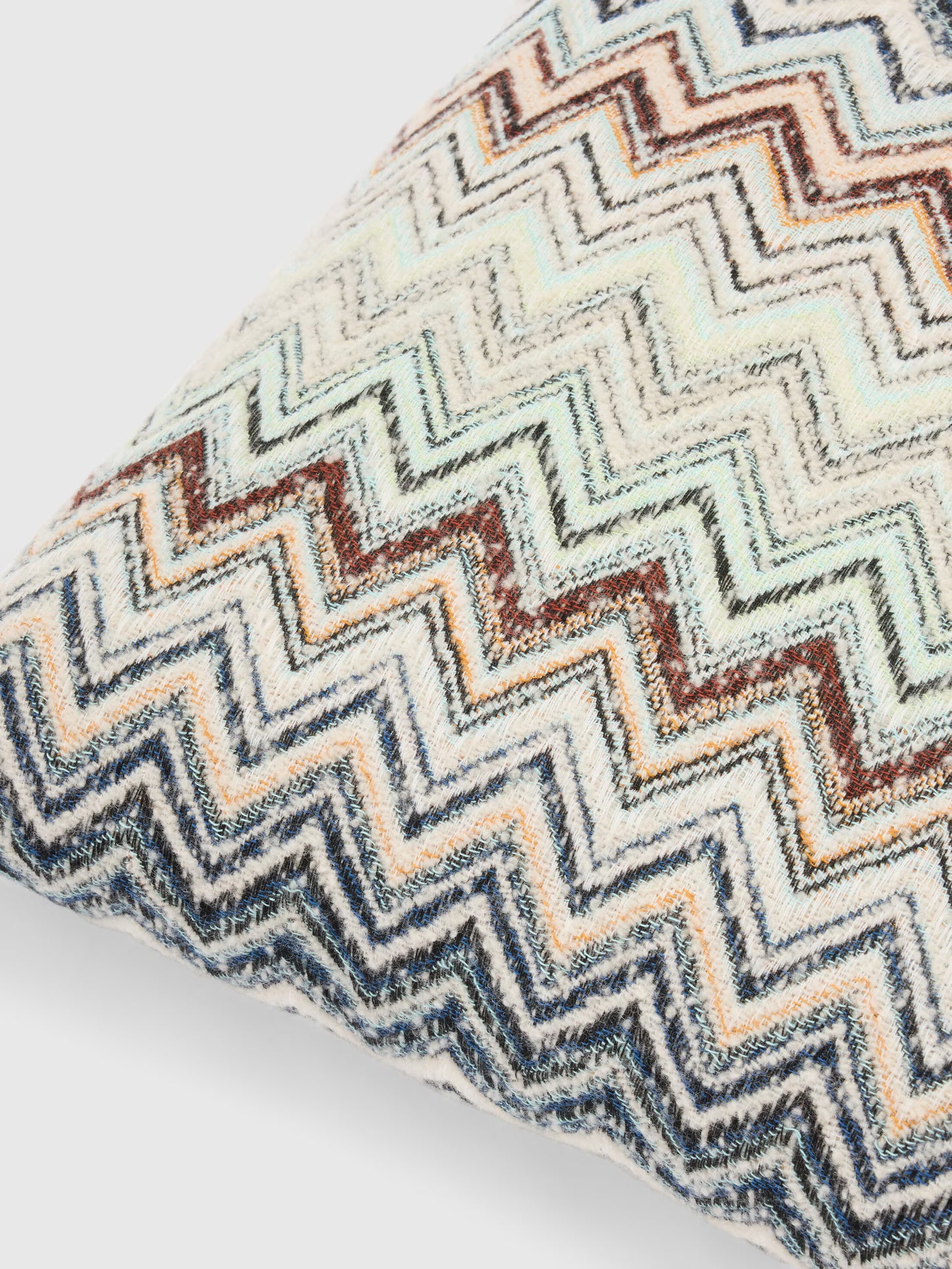 MISSONI HOME Kissen FOREST 40x40cm – Chevron Blau Multicolor