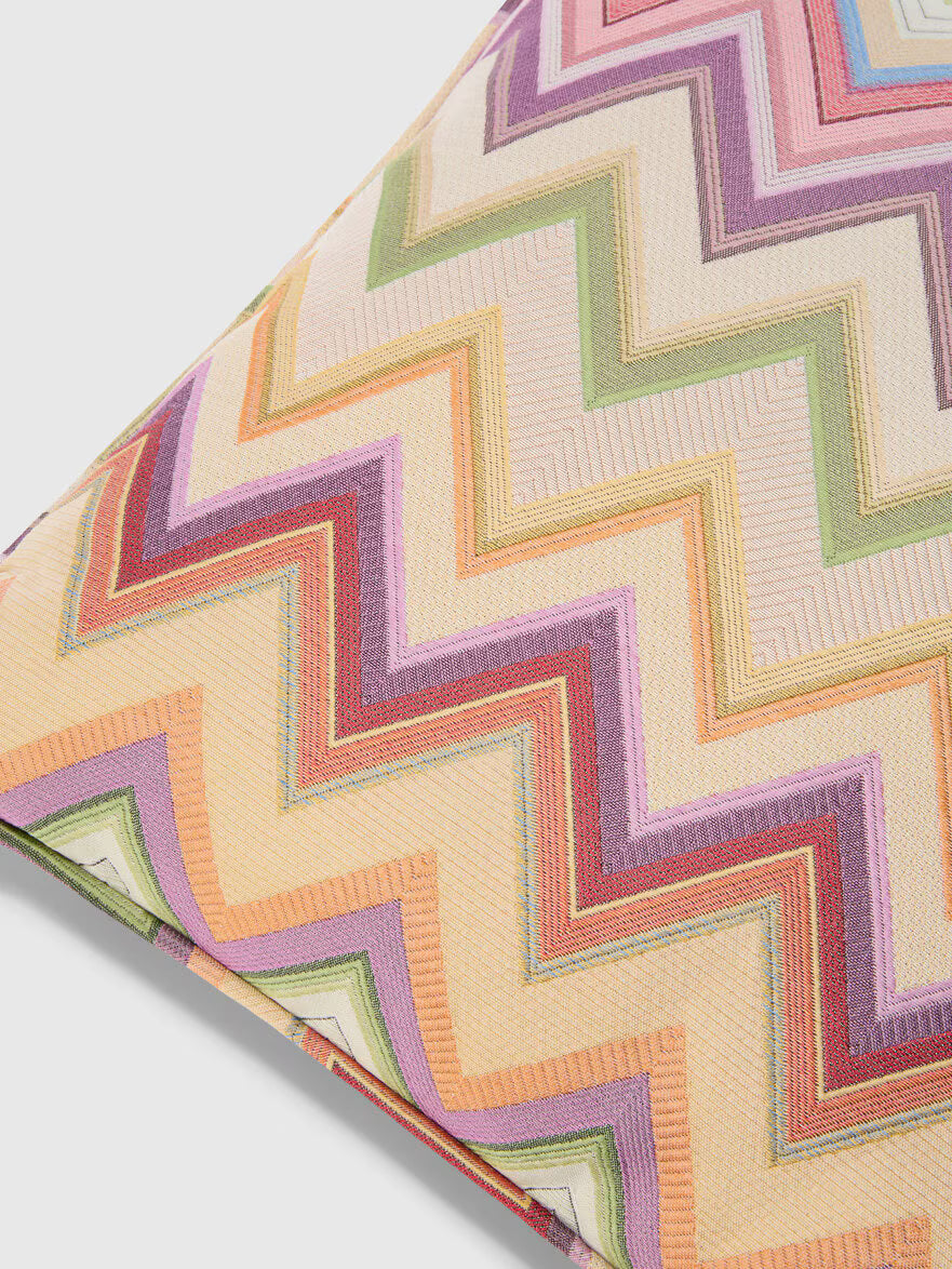 MISSONI HOME Kissen AGADIR 40x40cm – Zickzack Orange Multicolor