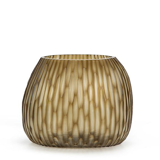 Vase CLEMENTE ROUND smokegrey/dark smokegrey