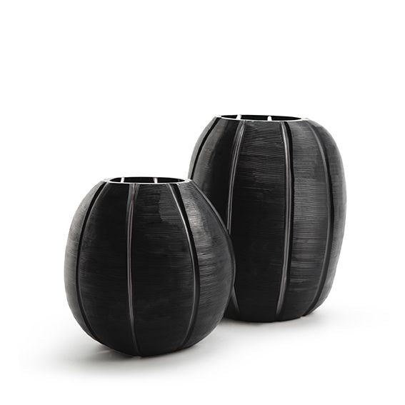 Vase NAGAA L clear/black