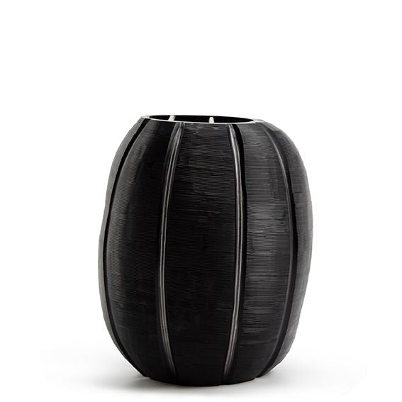 Vase NAGAA L clear/black