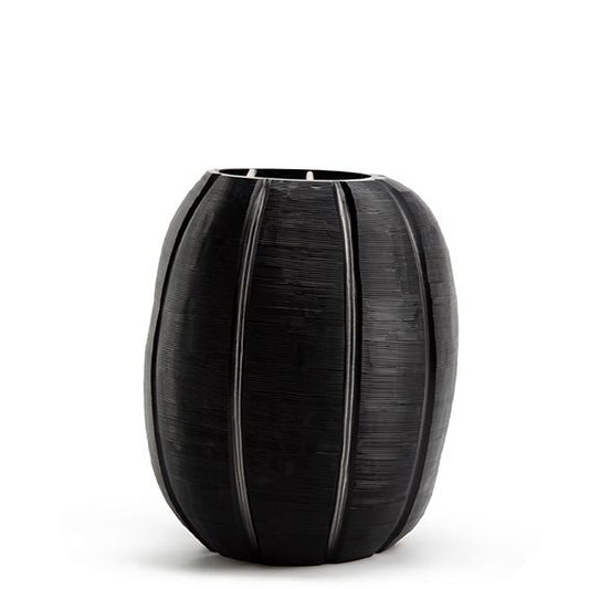 Vase NAGAA L clear/black