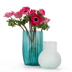 GUAXS Vase SIENA S Clear/Petrol