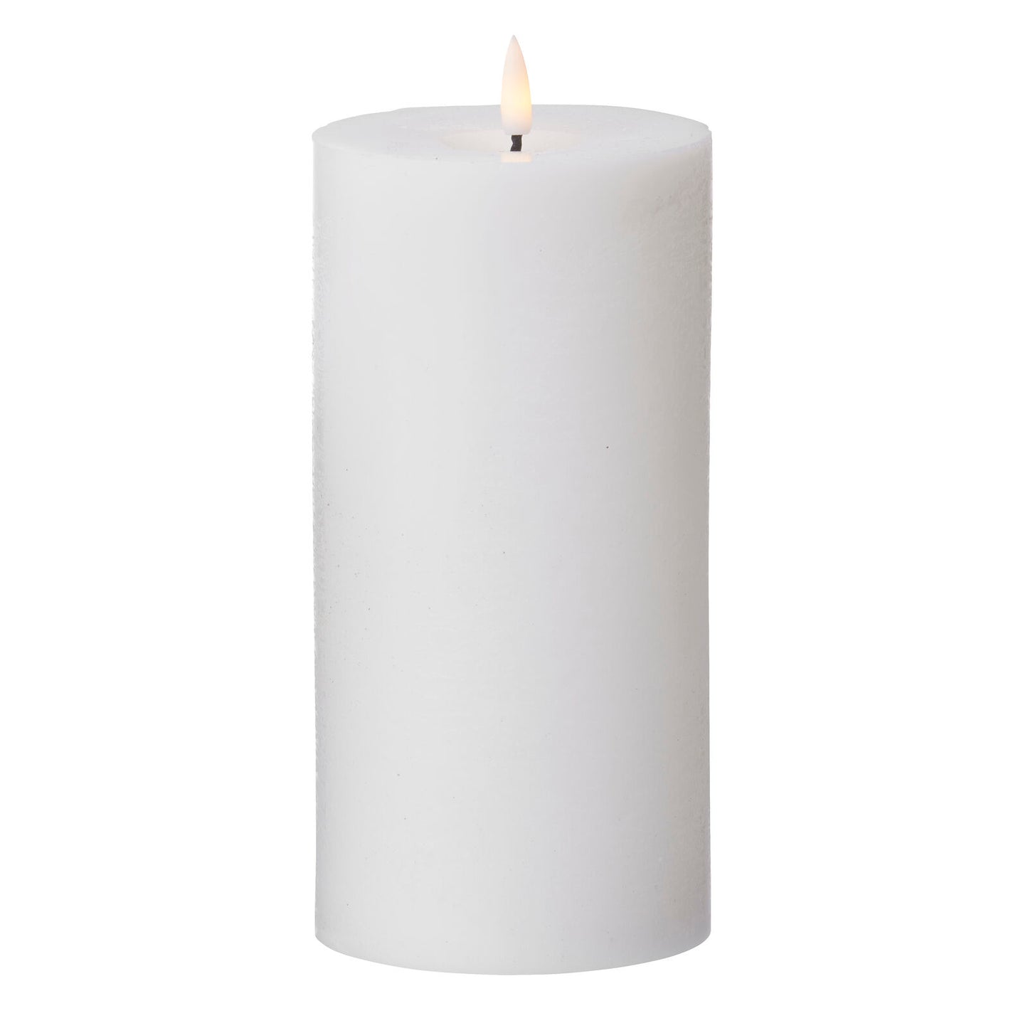 LED RUSTIC-Kerzen Echtwachs, weiß, 10 x 20 cm