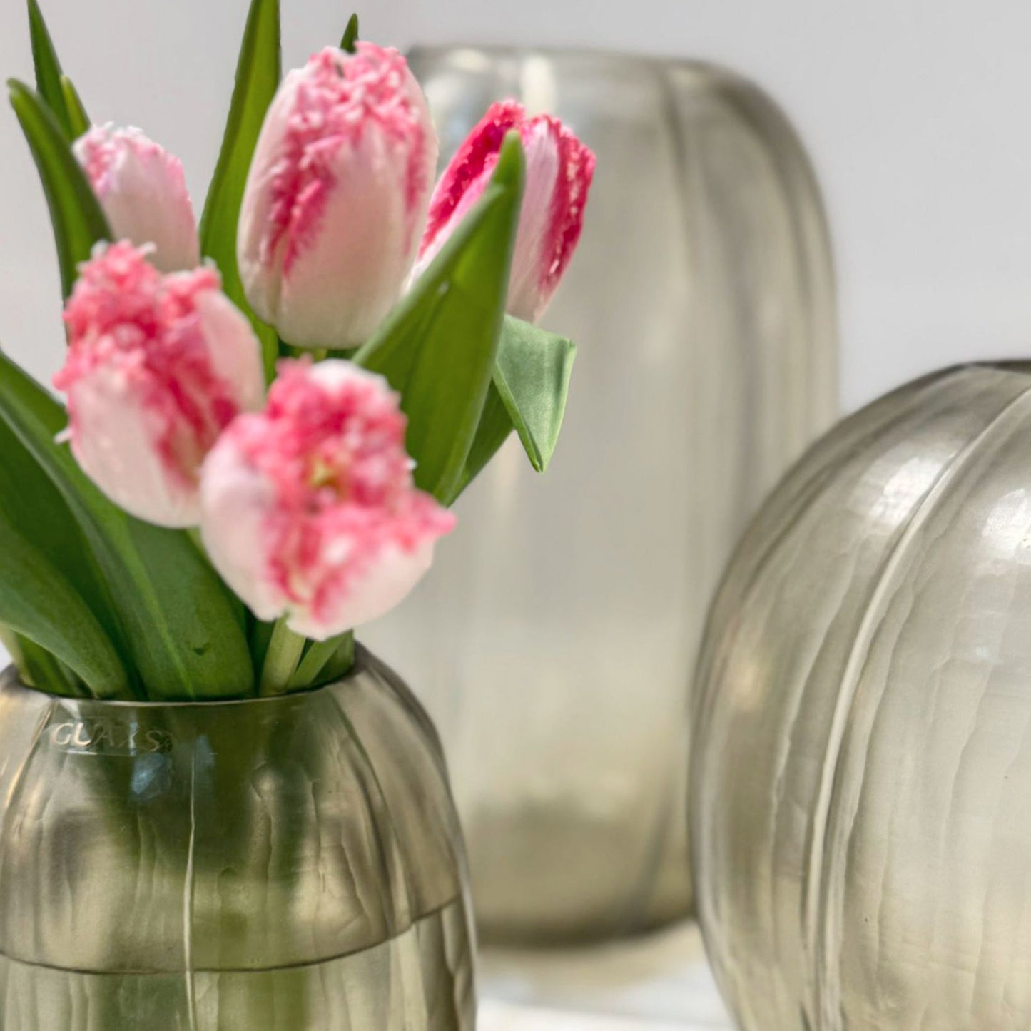Vase LALIBELA L smokegrey