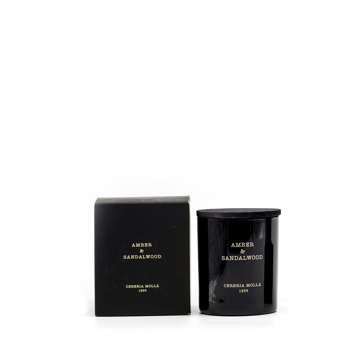 Premium Duftkerze AMBER & SANDALWOOD